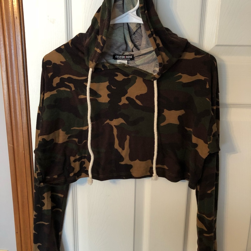 Camo Fashion Nova crop top